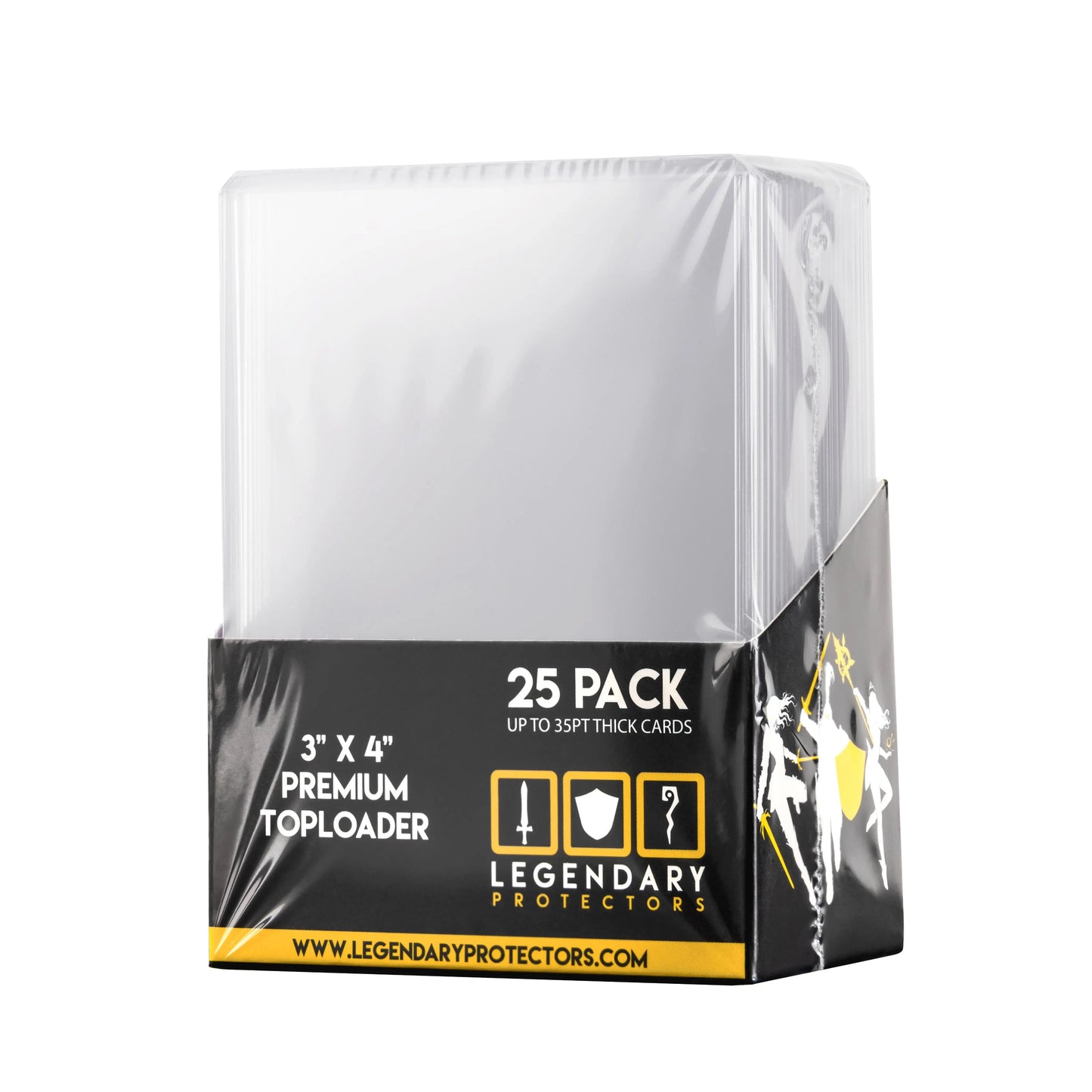 Legendary Protectors 25ct per Pack Toploader Card Holder for Collectib Legendary Protectors 25ct per Pack Toploader Card Holder for Collectib